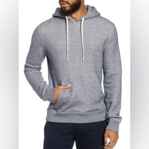 Vince Regular Fit French Terry Hoodie in Blue Size XL